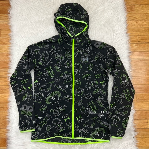 Under Armour UA Run Hundred Packable Jacket 1368161 001 Women’s Sz M - Picture 3 of 16